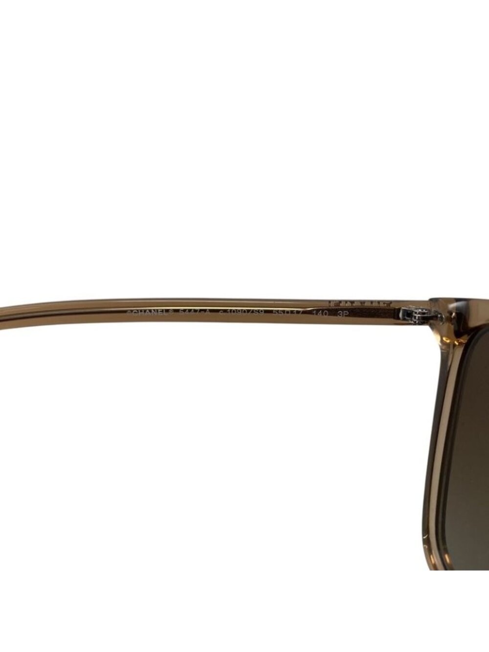 Chanel Sunglasses 5447-a 5517 140 3 P Acetate Browngold Brown Coco Mark Em0603 - Picture 6 of 10